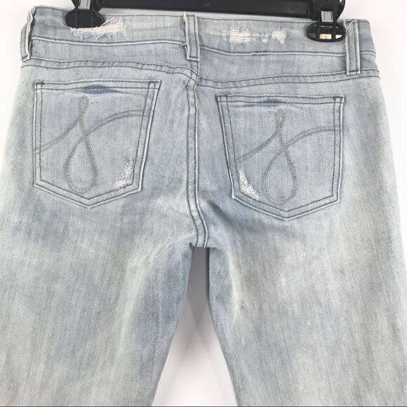 Juicy Couture The Ryan Light Wash Zipper Cuff Denim Jeans - Picture 6 of 12